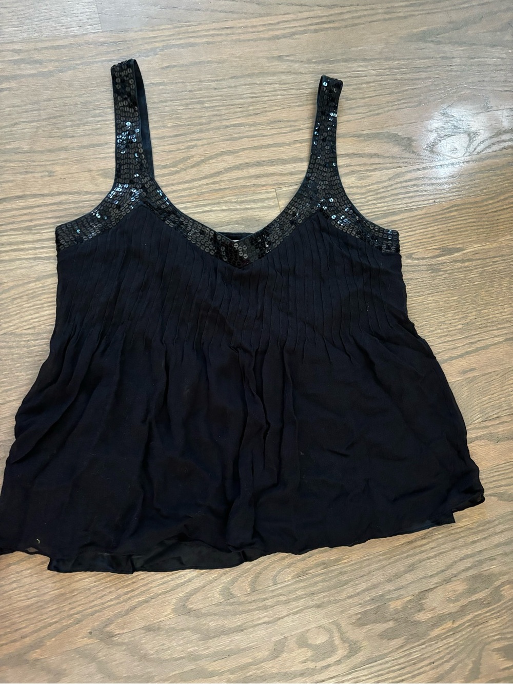Vintage y2k to the max black sleeveless babydoll tank top women’s size 8